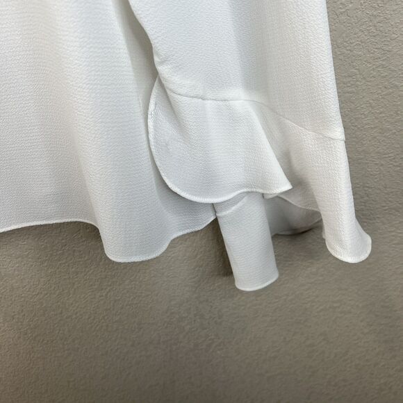 womens vince camuto blouse size small Ruffle Sleeve Classic Dress Casual Coastal - Picture 5 of 13